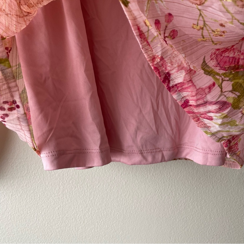 NWT LC Lauren Conrad Sheer Blouse with Camisole Women’s M Pink Feminine Office - Picture 5 of 7